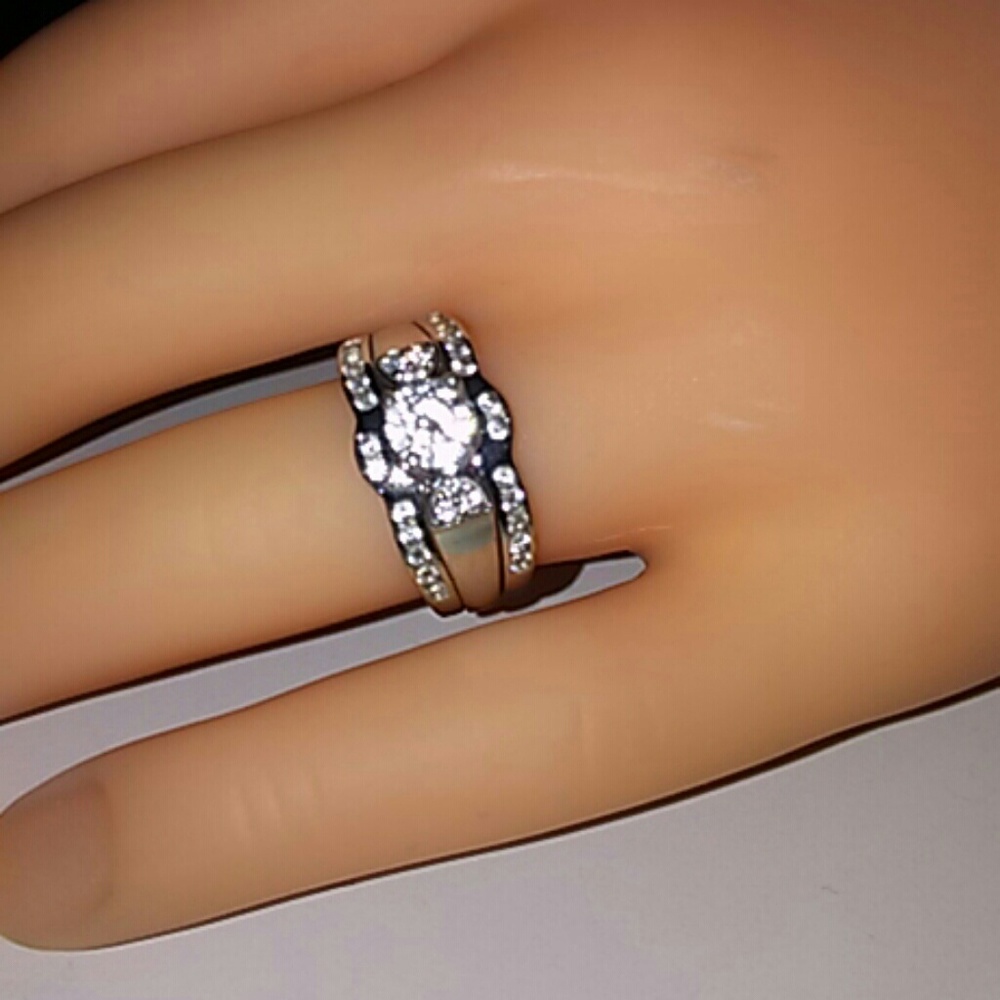 Sterling Silver Removable. Ring With Zirconia - image 1